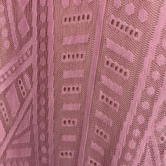 BCBGMAXAZRIA Lace Long Sleeve Maternity Dress dusty pink lace nude lining (H1) - Picture 11 of 12